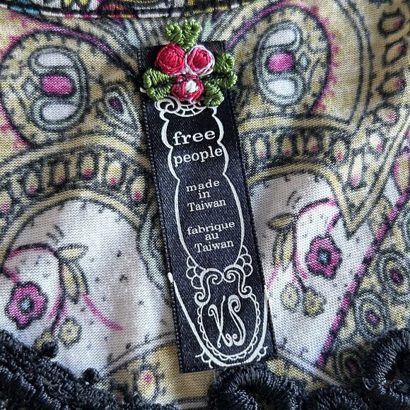 Free People Persian Lace Short Sleeve Top ASO Alex Russo - Picture 9 of 13